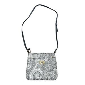 Lauren Ralph Lauren Paisley Black/White Crossbody Bag